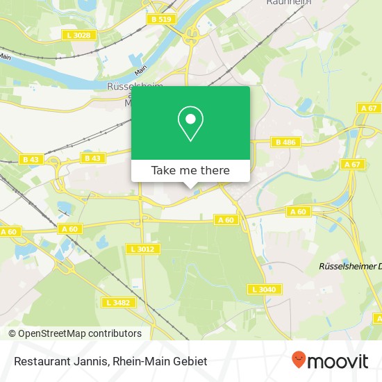 Restaurant Jannis map