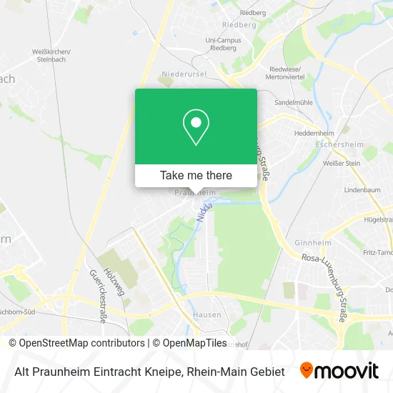 Карта Alt Praunheim Eintracht Kneipe