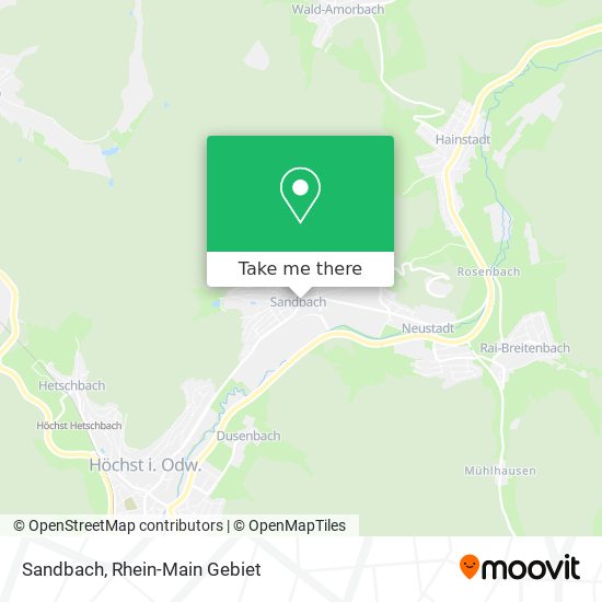 Карта Sandbach