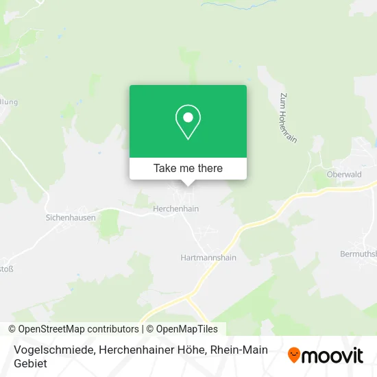 Карта Vogelschmiede, Herchenhainer Höhe
