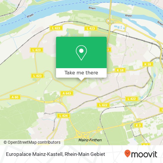 Europalace Mainz-Kastell map