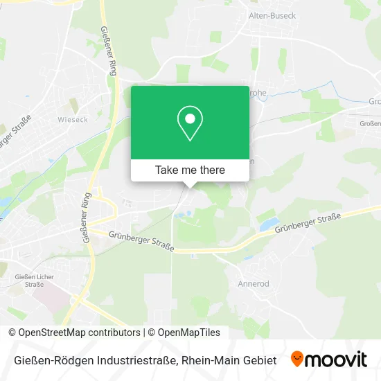 Карта Gießen-Rödgen Industriestraße
