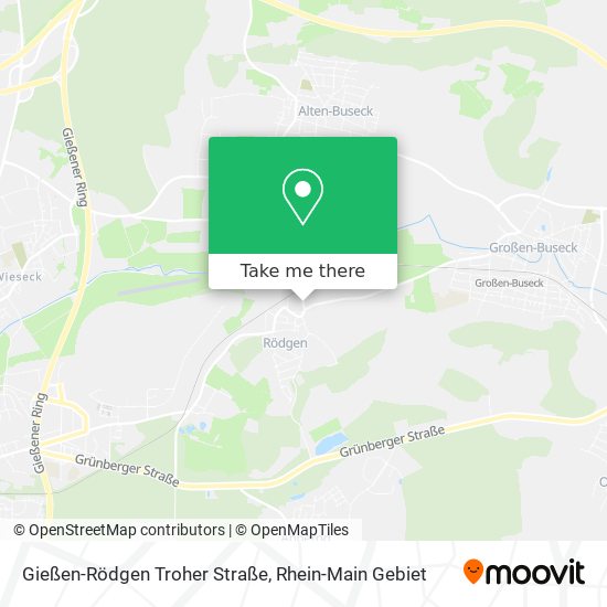 Gießen-Rödgen Troher Straße map