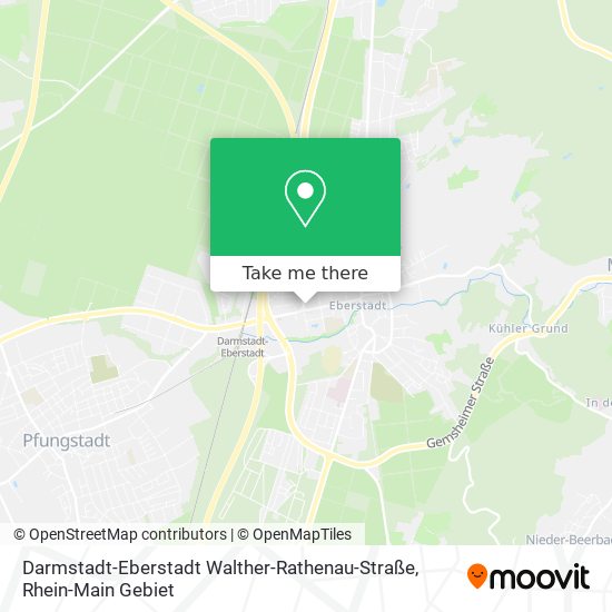 Карта Darmstadt-Eberstadt Walther-Rathenau-Straße