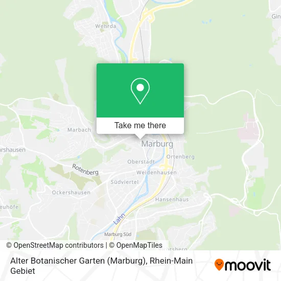 Карта Alter Botanischer Garten (Marburg)