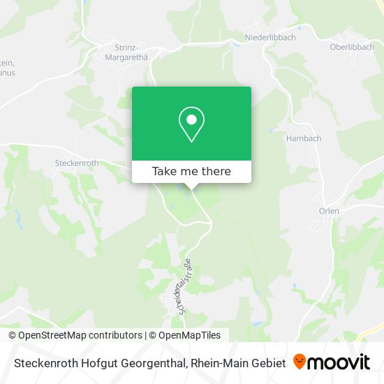 Steckenroth Hofgut Georgenthal map