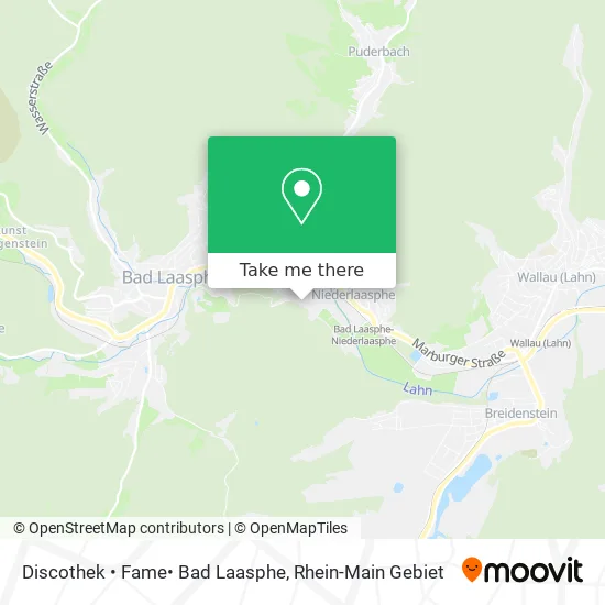 Discothek • Fame• Bad Laasphe map