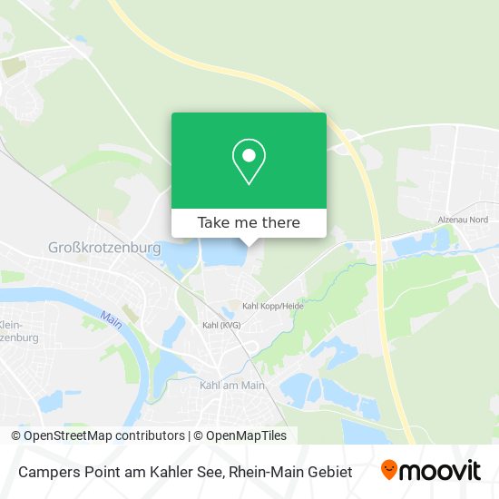 Campers Point am Kahler See map