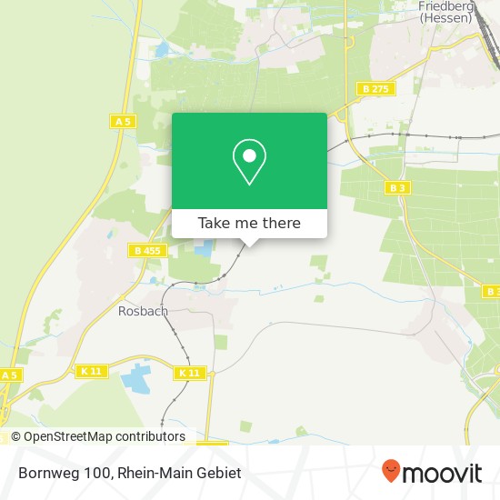 Bornweg 100 map