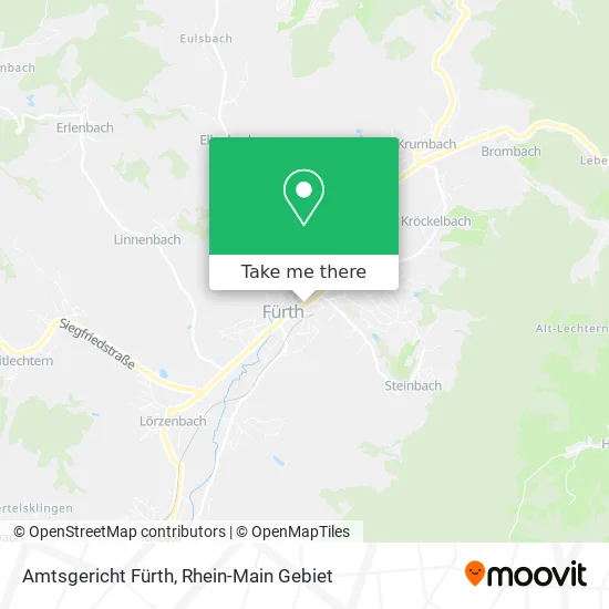 Карта Amtsgericht Fürth