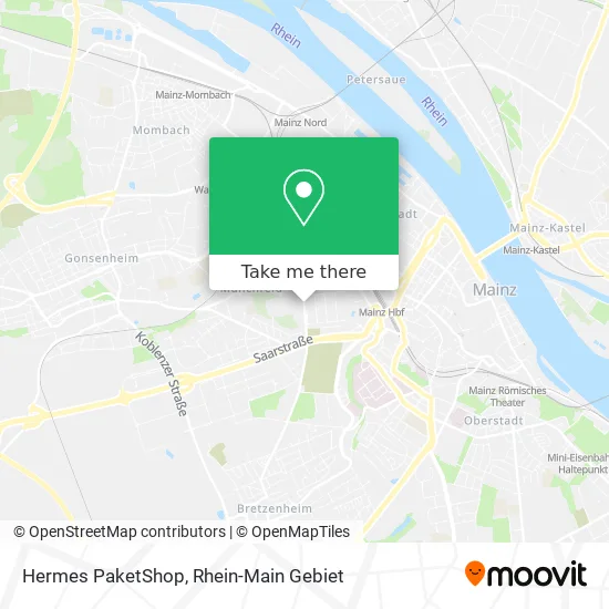 Карта Hermes PaketShop