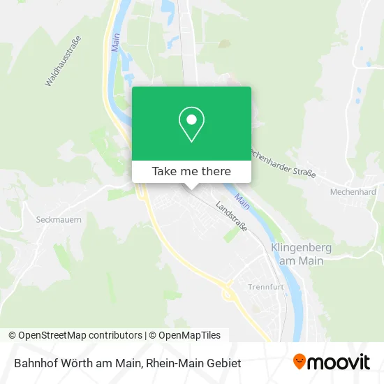 Карта Bahnhof Wörth am Main