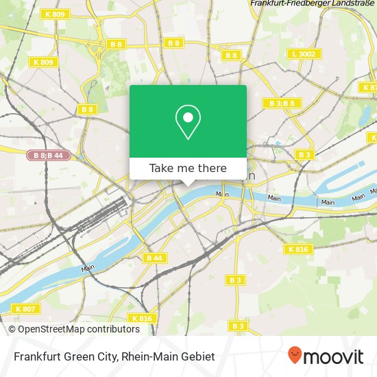 Карта Frankfurt Green City