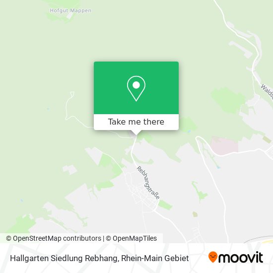 Hallgarten Siedlung Rebhang map