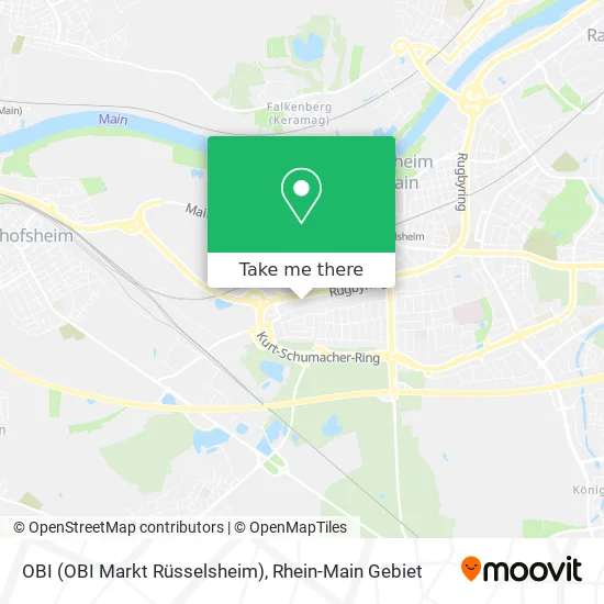 Карта OBI (OBI Markt Rüsselsheim)