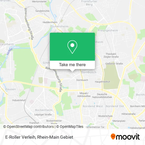 Карта E-Roller Verleih