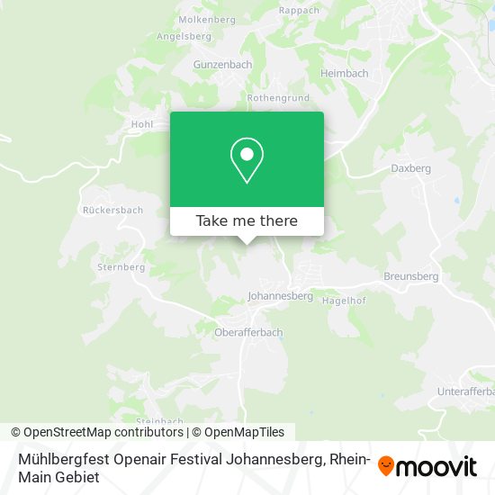 Карта Mühlbergfest Openair Festival Johannesberg