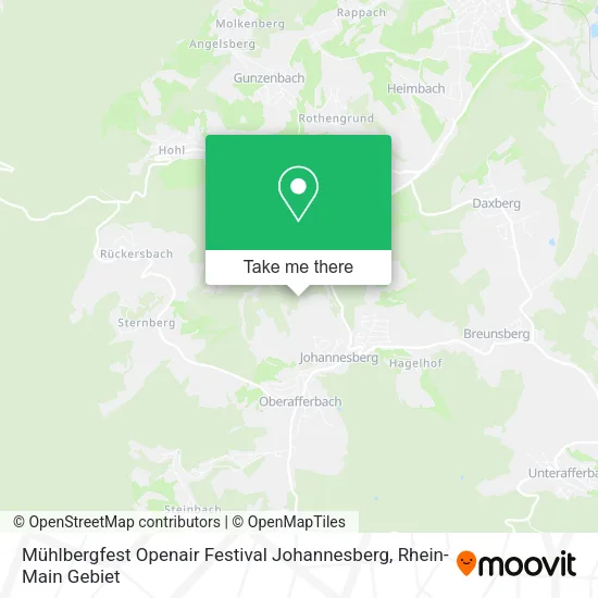 Карта Mühlbergfest Openair Festival Johannesberg