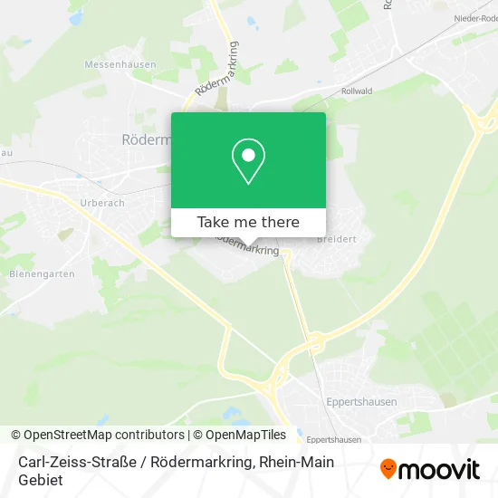 Карта Carl-Zeiss-Straße / Rödermarkring