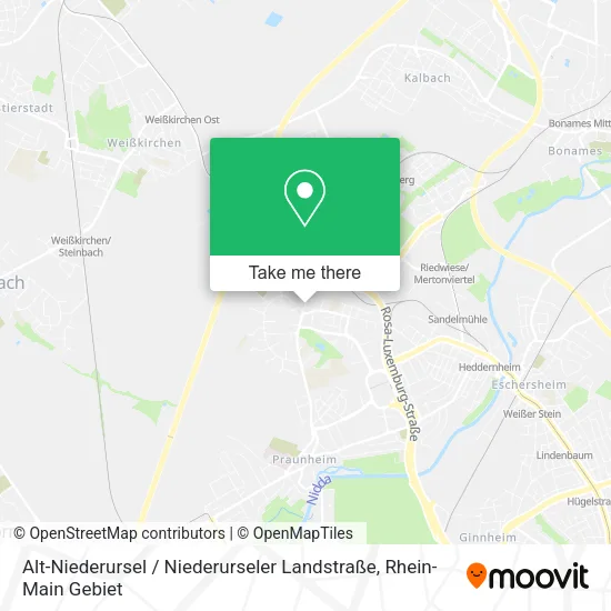 Карта Alt-Niederursel / Niederurseler Landstraße