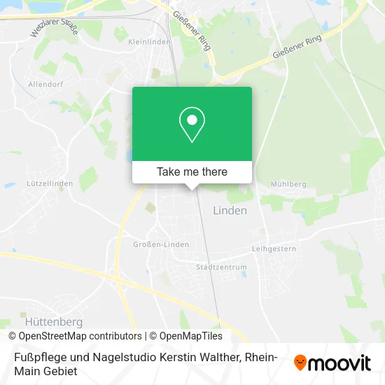 Карта Fußpflege und Nagelstudio Kerstin Walther