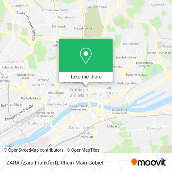 Карта ZARA (Zara Frankfurt)