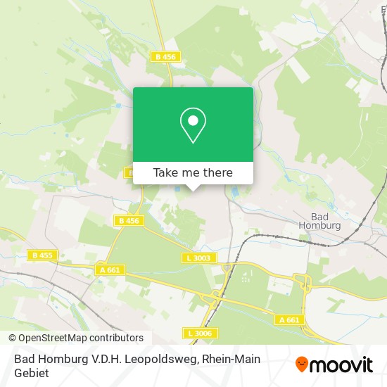 Bad Homburg V.D.H. Leopoldsweg map