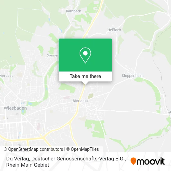 Карта Dg Verlag, Deutscher Genossenschafts-Verlag E.G.