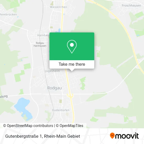 Карта Gutenbergstraße 1