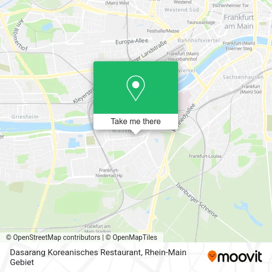 Карта Dasarang Koreanisches Restaurant