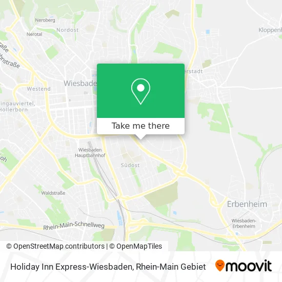 Карта Holiday Inn Express-Wiesbaden