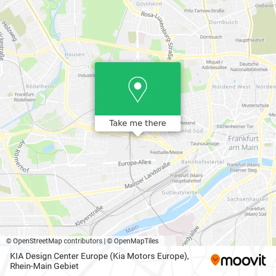 Карта KIA Design Center Europe (Kia Motors Europe)