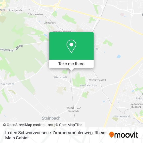 In den Schwarzwiesen / Zimmersmühlenweg map