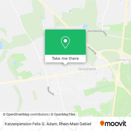 Katzenpension Felis G. Adam map
