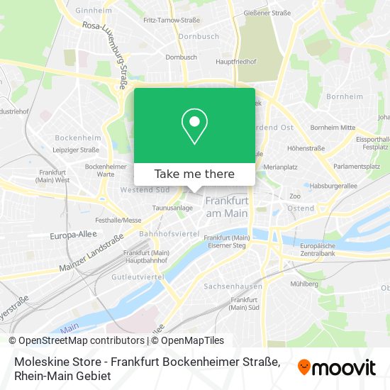 Moleskine Store - Frankfurt Bockenheimer Straße map