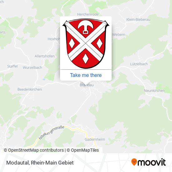 Modautal map