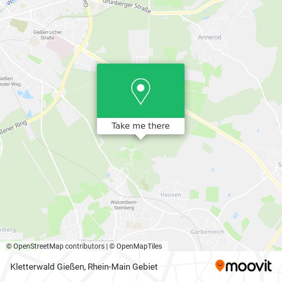 Kletterwald Gießen map