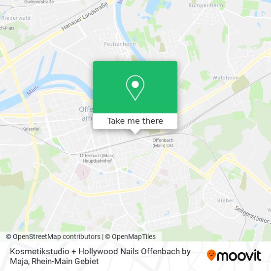 Kosmetikstudio + Hollywood Nails Offenbach by Maja map