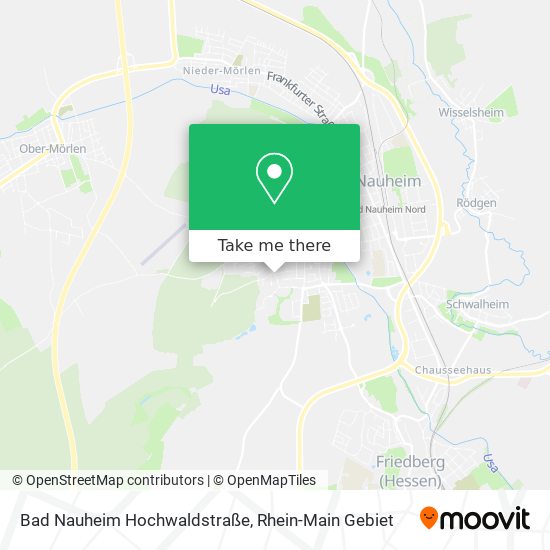 Bad Nauheim Hochwaldstraße map