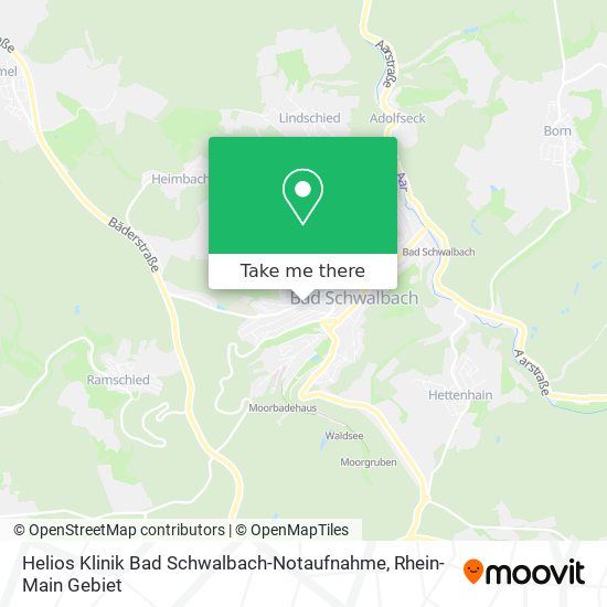 Helios Klinik Bad Schwalbach-Notaufnahme map