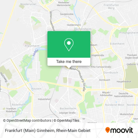 Карта Frankfurt (Main) Ginnheim