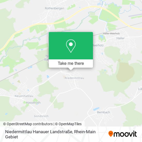 Niedermittlau Hanauer Landstraße map
