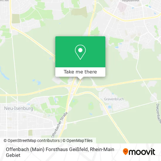 Карта Offenbach (Main) Forsthaus Geißfeld