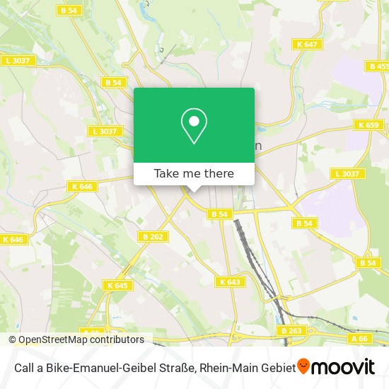 Карта Call a Bike-Emanuel-Geibel Straße