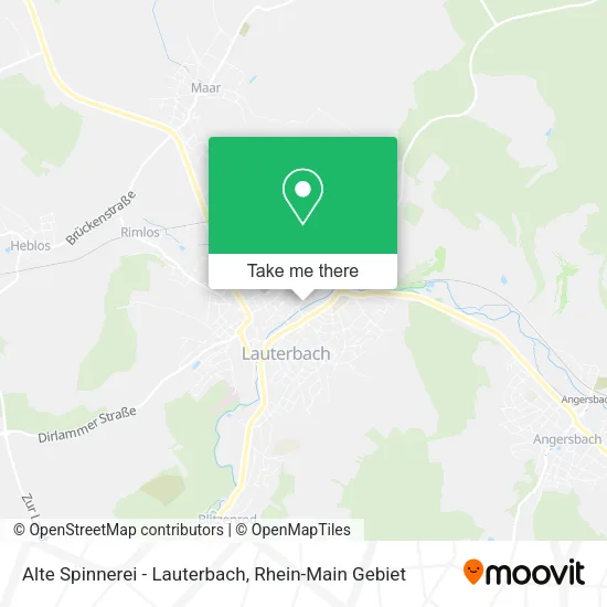 Карта Alte Spinnerei - Lauterbach