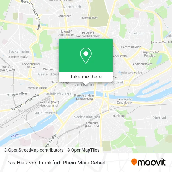 Карта Das Herz von Frankfurt