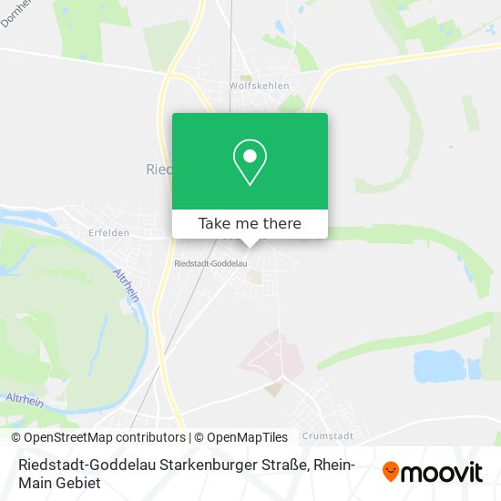 Riedstadt-Goddelau Starkenburger Straße map