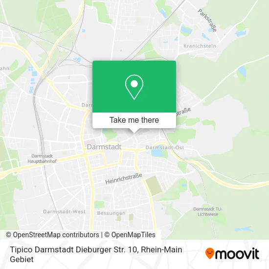 Карта Tipico Darmstadt Dieburger Str. 10