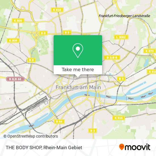 THE BODY SHOP map