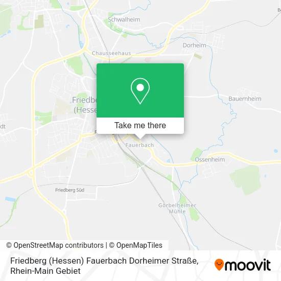 Карта Friedberg (Hessen) Fauerbach Dorheimer Straße